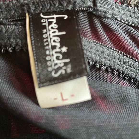 SOLD-Fredrick's of Hollywood Black Babydoll Lingerie Nighty/Lingerie-L - Picture 7 of 8